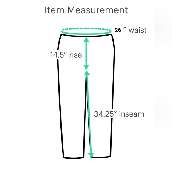 Nasty gal sage pants 26 waist high waist - Picture 3 of 3